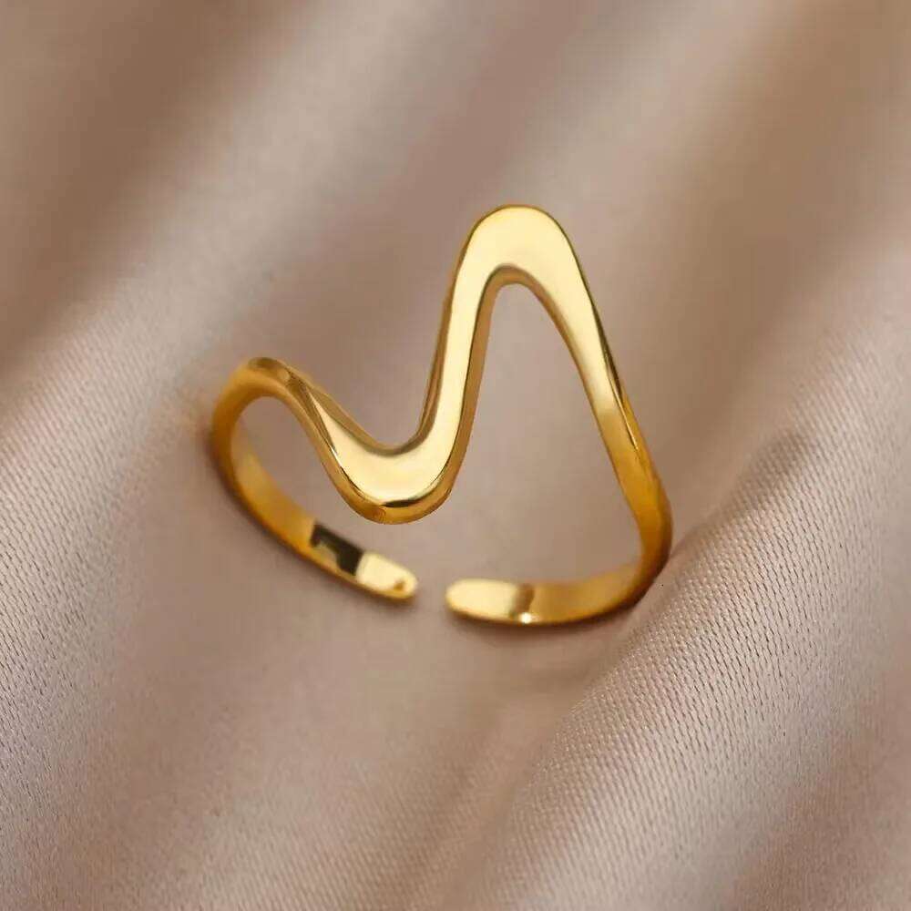 Elegant Stainless Steel Big Bloom Flower For Women Gold Color New Style Open Rings Finger Punk Jewelry Wedding Her Gift H260312