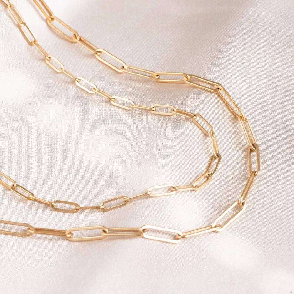 SUNIBI Stainless Steel Link Chain Choker Necklaces For Women Delicate Simple Necklace Friends Gift Jewelry Kolye H260312