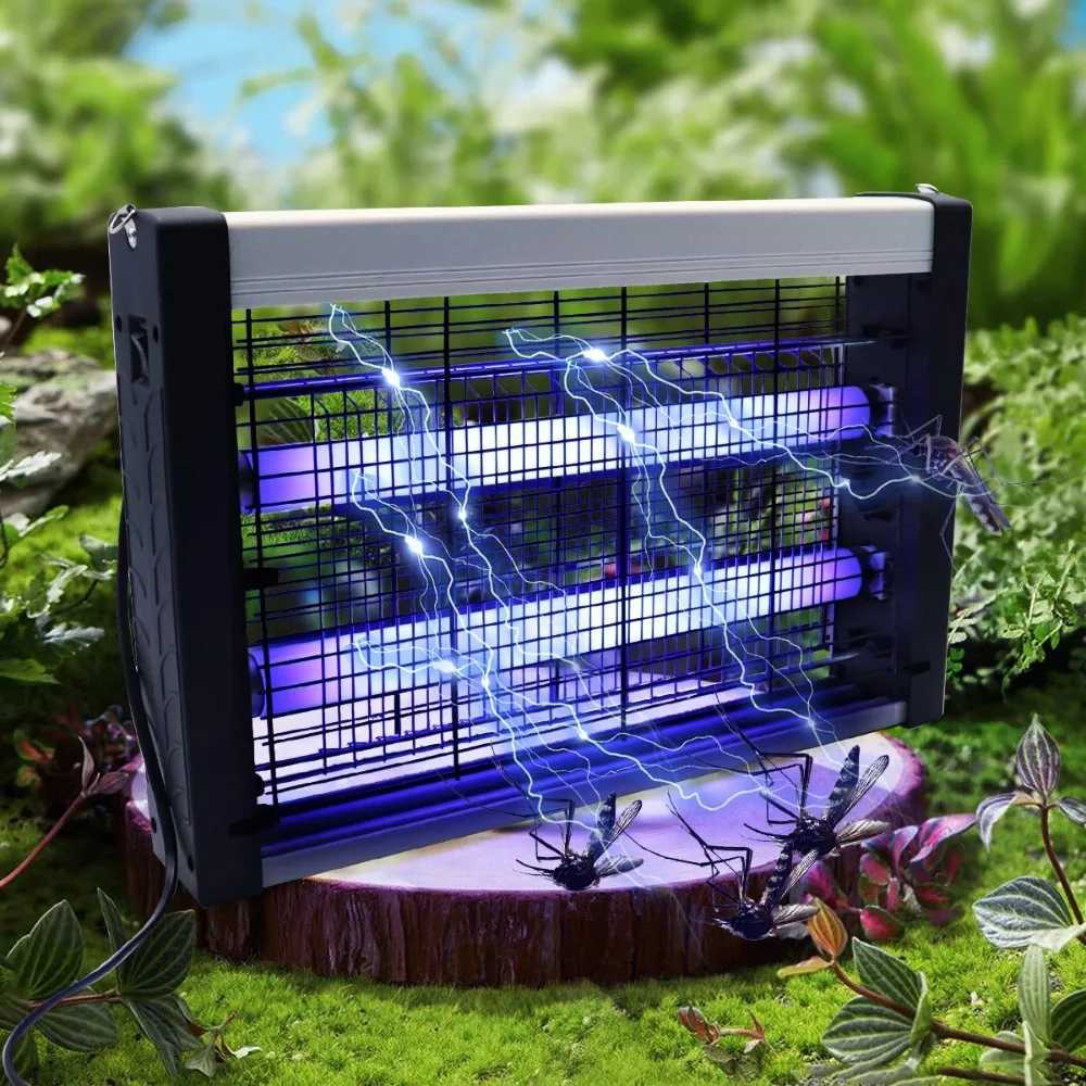Wall-Mounted UV Mosquito Killer Lamp Rechargeable Electric Shock Insect Killer for Indoor Outdoor Noiseless Pest Control H260313