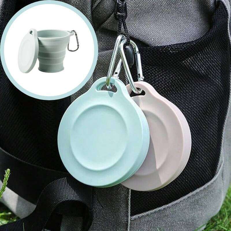Foldable Silicone Water Leakproof Lightweight Portable Food-Grade Reusable Travel Camping Hiking Outdoor Activities Cup Z260313