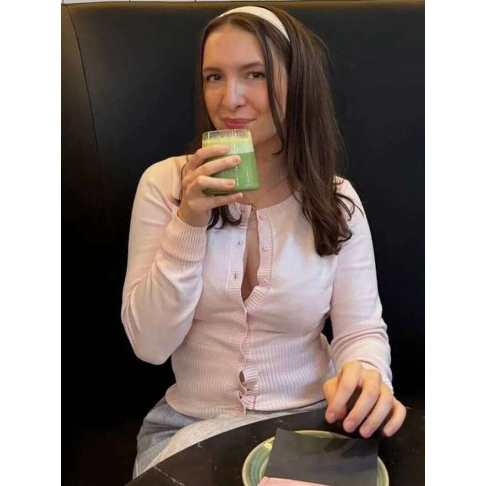 Tossy Casual Knit For Women Long Sleeve Ribbed Patchwork Slim Elegant Loose Cropped Top Female Knitwear Cardigan Z260314