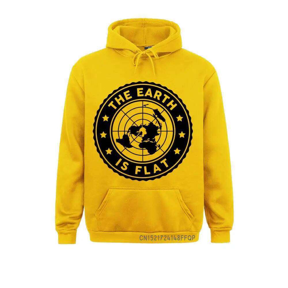Men Hoodies Pullover Adult Flat Earth Retro Funny Sarcasm Sweatshirts Guys Graphic Coat Z260314
