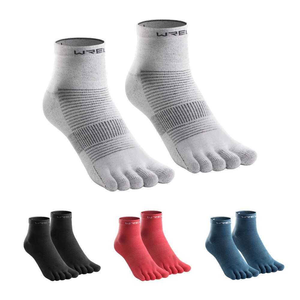 1/2/4 pair COOLMAXToe Socks Athletic Running Wicking Moisture Five Finger Socks Breathable Lightweight Marathon Sport Toe Socks D260313