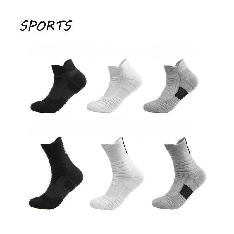 1/3 Pairs Anti-slip Football Socks Men Cotton Sock Short Long Tube Soccer Basketball Sport Socks Breathable Deodorous Sock 39-45 D260313