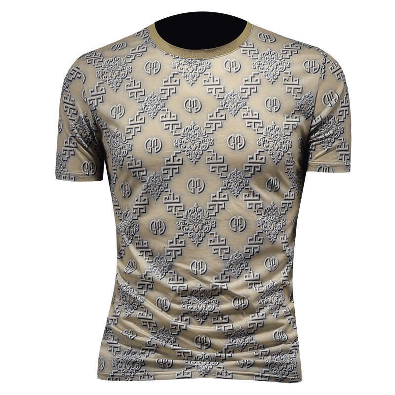 Casual And Versatile Clothing, European Style, New Summer Men's T-Shirt, Slim Fit, Round Neck, Fashionable Trendy Brand