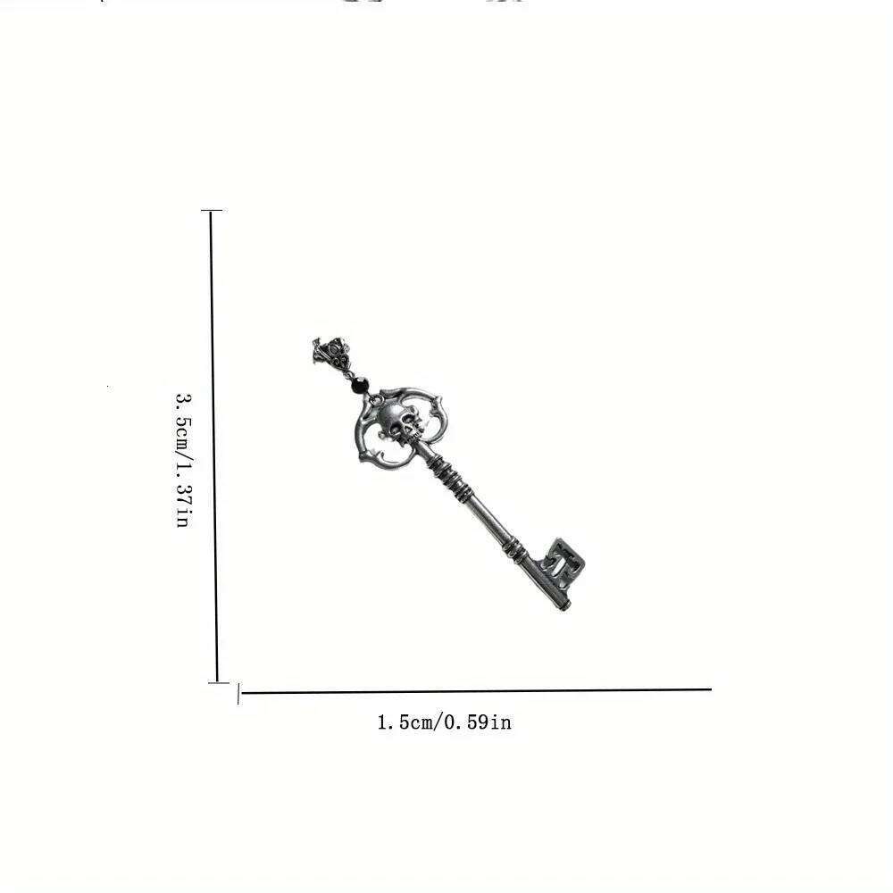 Trendy Europe and The United States Gothic Party Dark Skull r Key Necklace Personalized Gifts Creative Fashion CollarJewelry H260312