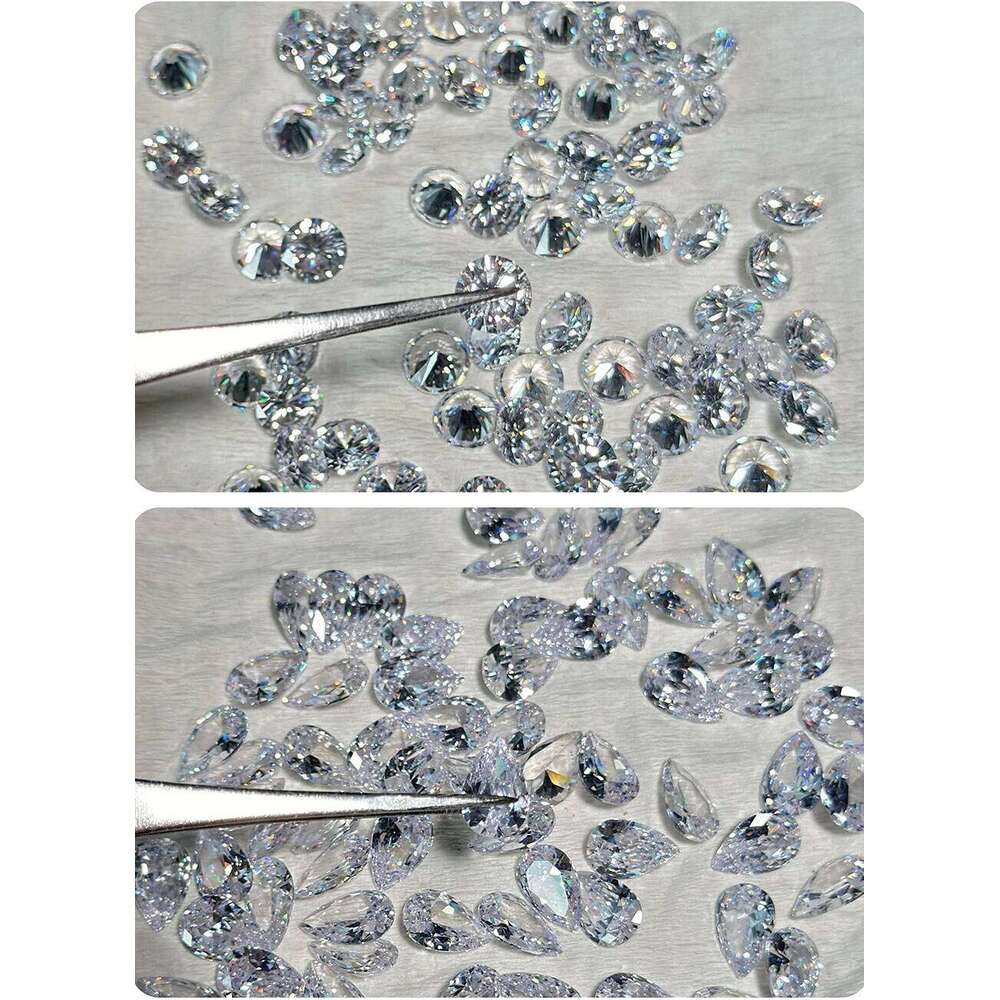 Cubic Zirconia Pendant Necklace Women Invisible Transparent Fishing Line Choker Oval Heart Star Geometric Necklaces H260312