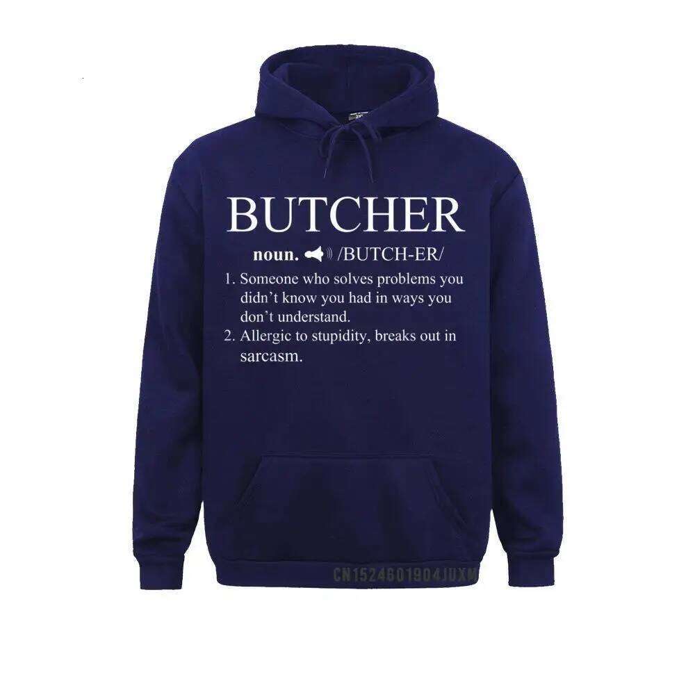 Hoodies Men Sweatshirts Funny Noun Butcher Definition Hooded Tops Butchery Gift Love Sportswears 2021 New Fashion Z260314