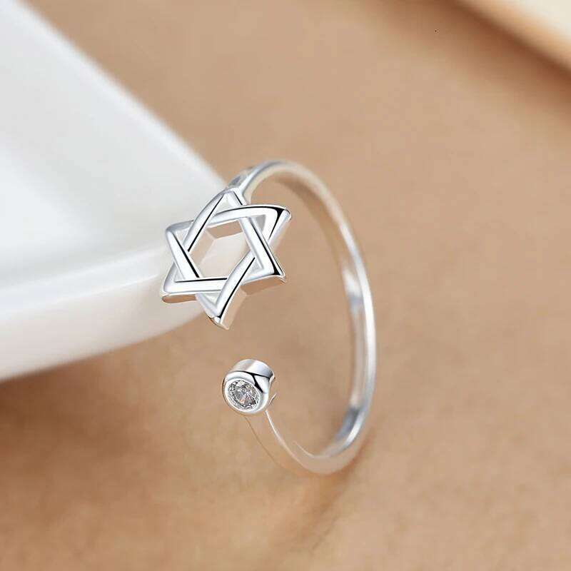 LYNNE Jewelry Fashion 925 Sterling Silver Hollow Star Zircon Rings Wholesale Women Trend Resizable CZ Ring Fine Birthday Gift H260312