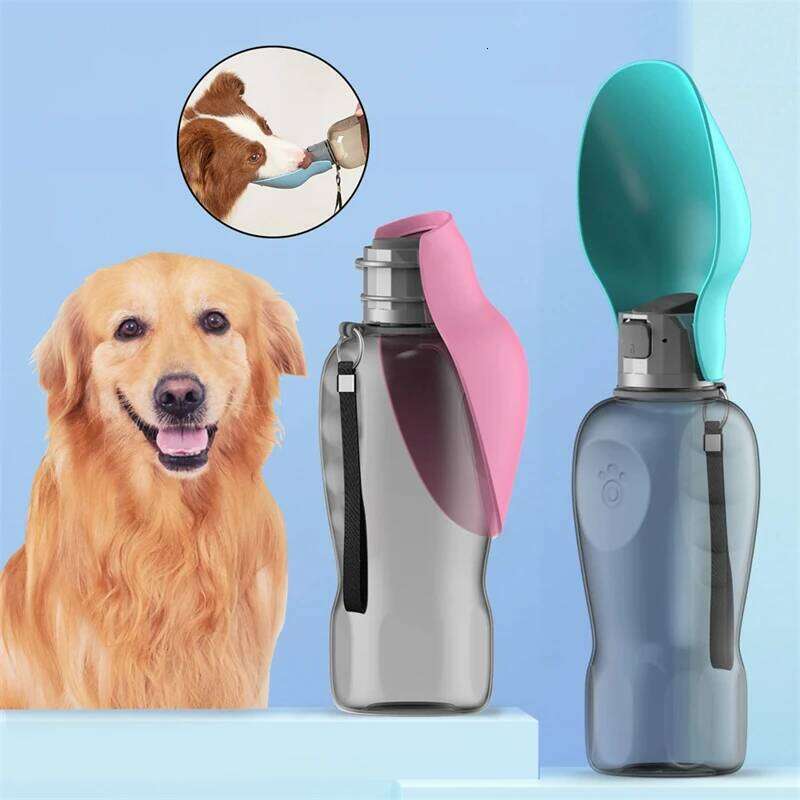 800ml Portable Dog Water Bottle For Small Large Dogs Cat Outdoor Leakproof Walking Drinking Bowls Chihuahua Bulldog Supplies 26W0313