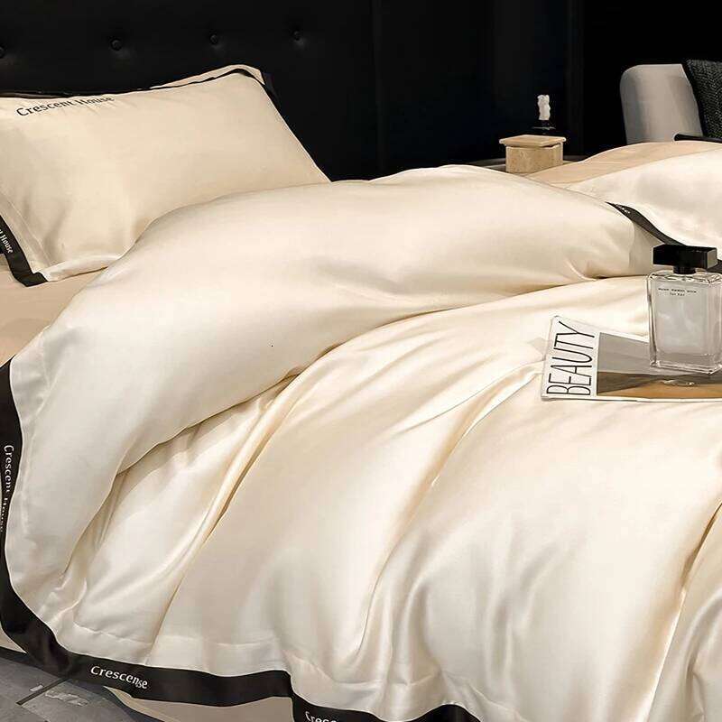 Light Silk Embroidery Bed Set Summer Naked Sleeping Skin Friendly Duvet Cover Kit New Washed Ice Rayon Comforter Sets H260312 - view 4