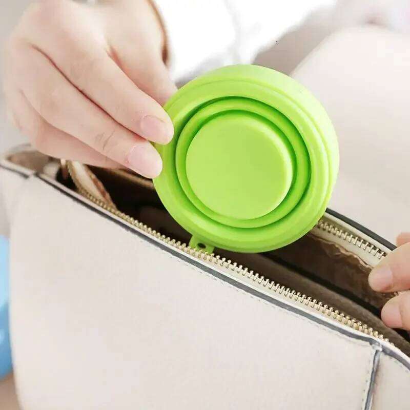 150ml 4Color Folding Silicone Cup Heat Resistant for Travel Camping Can Hold Boiling Water Multifunction Z260313