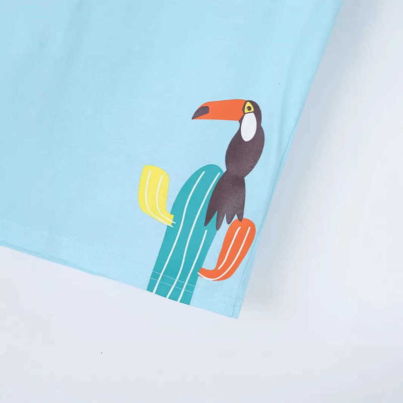 T-shirts Summer New Boys' T-Shirt with Cartoon Print Children's Sports Shirt Cotton Crew Neck Top for Young Boys