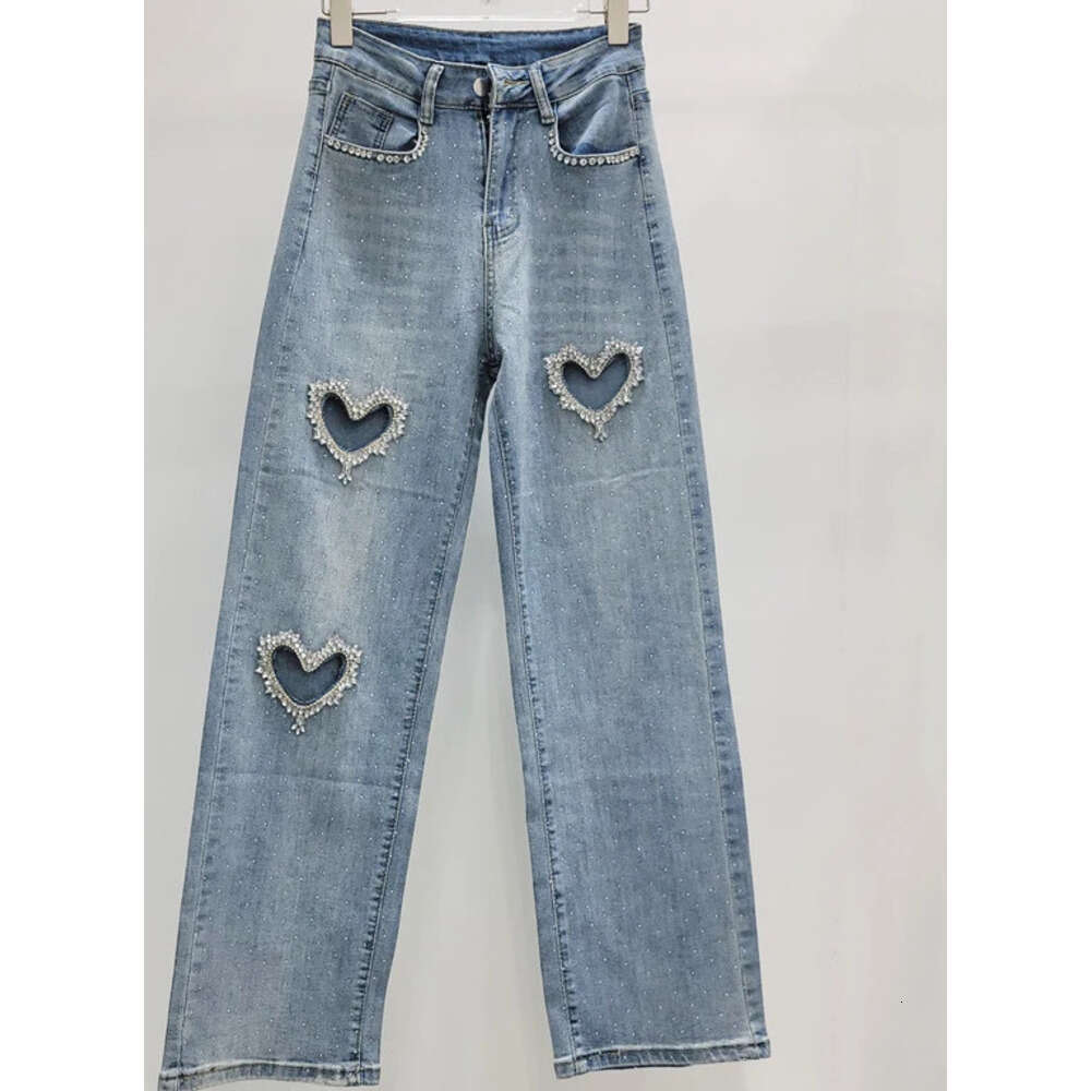 KBQ Solid Patchwork s Streetwear Jeans For Women High Waist Spliced Zipper Hollow Out Straight Denim Pants Female Autumn Z260313