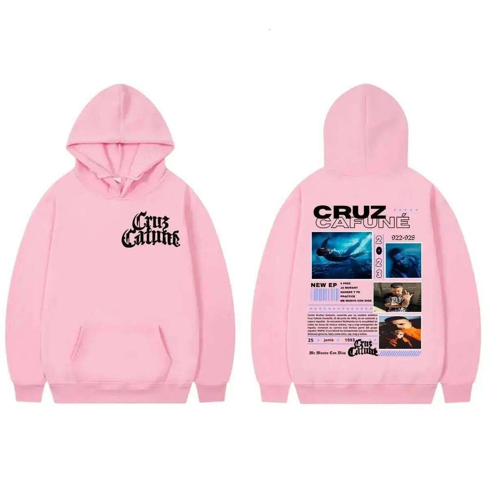 Hip Pop Fashion Trend Rapper Cruz Cafune Me Muevo Con Dies Album Merchandise Hoodie Autumn Winter Warm Clothing Unisex Z260314