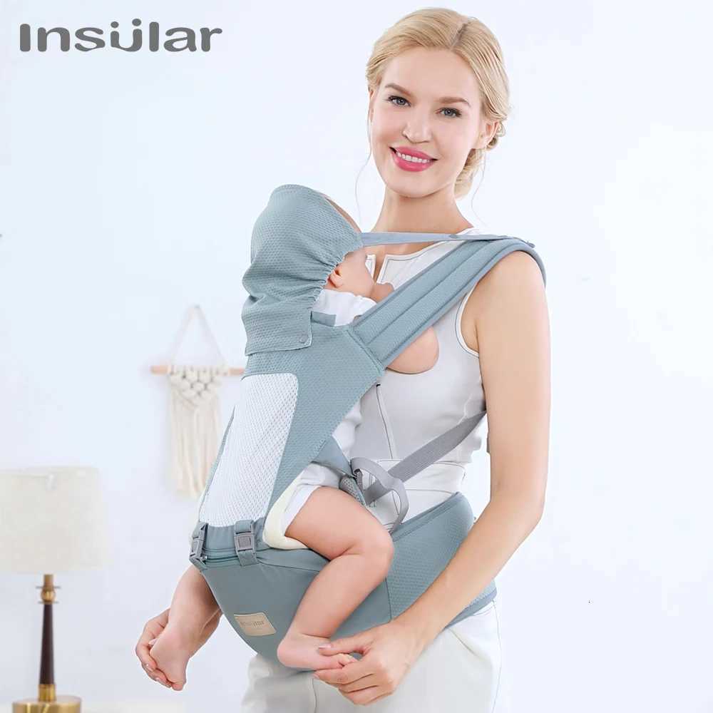 Insular Ergonomics Baby Carrier Sling Portable Child Backpacks Thickening Shoulders 360 Ergonomic Hoodie Kangaroo 0-36 Months X260313