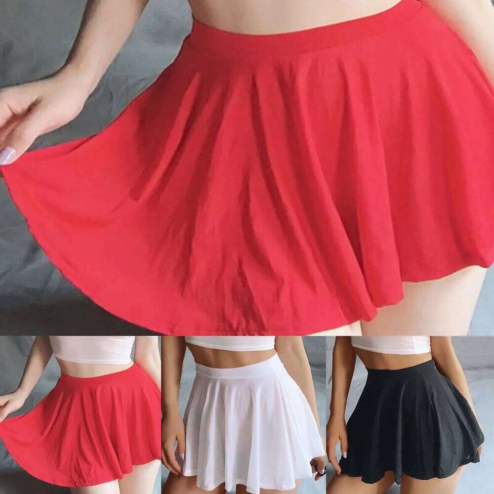 2023 New Women Costume Pleated A-Line Sexy Lingerie Sheer See Through Skirts Loose Fitting High Waisted Yoga Sports Skirt Z260314
