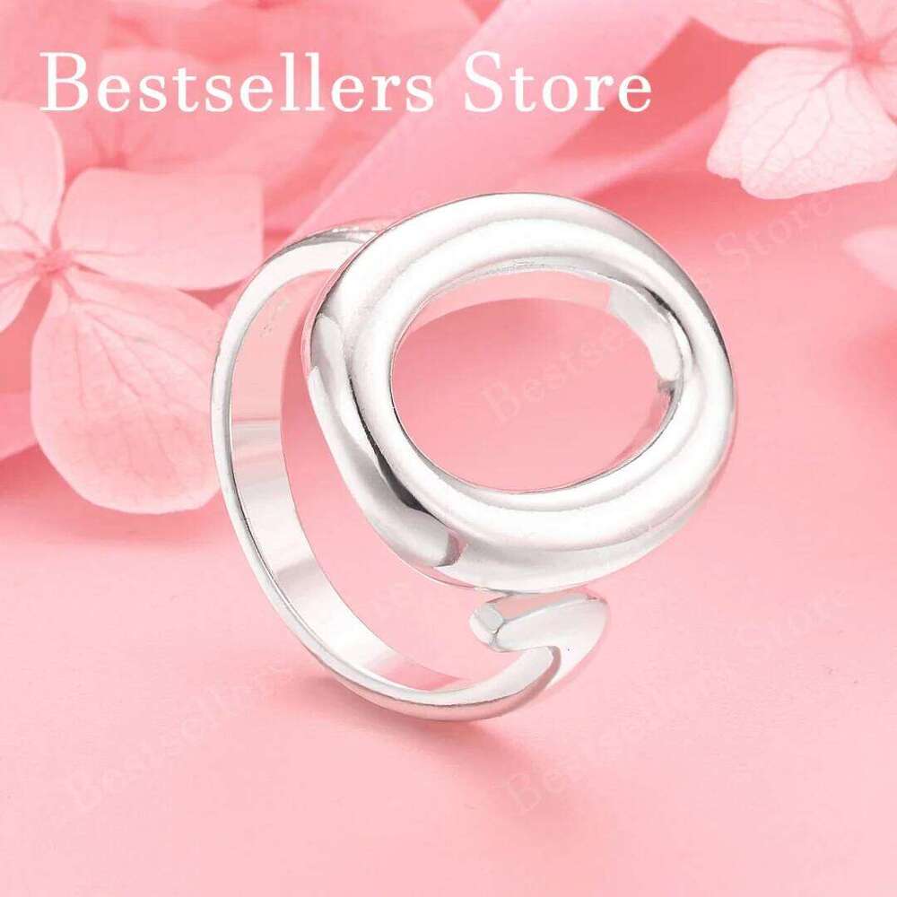 1 piece 925 Pure Silver Openwork Delicate Round Ring for Women Jewelry Gifts Wedding Accessories H260312