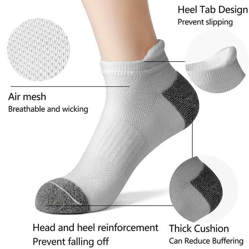 AOTOLK 6/12 Pairs Cotton Man and Women Socks Sports Solid Color Males Short Sock Cycling Breathable Ankle Summer Running Socks D260313