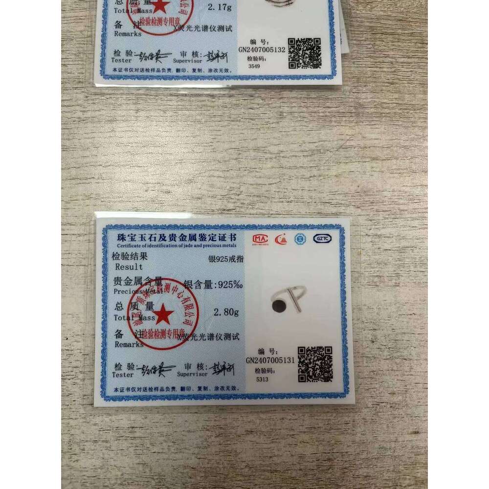 Fashion 925 Sterling Silver Black Round Open Rings For Women Luxury Designer Jewelry Gift Female H260312