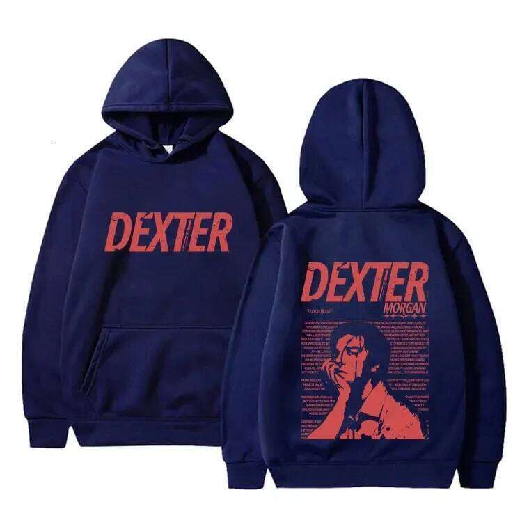 Dexter MorganRetro Men Women High-Quality Streetwear Harajuku StyleTV Series Fans Fashionable Fleece Insulation Hoodie Z260315