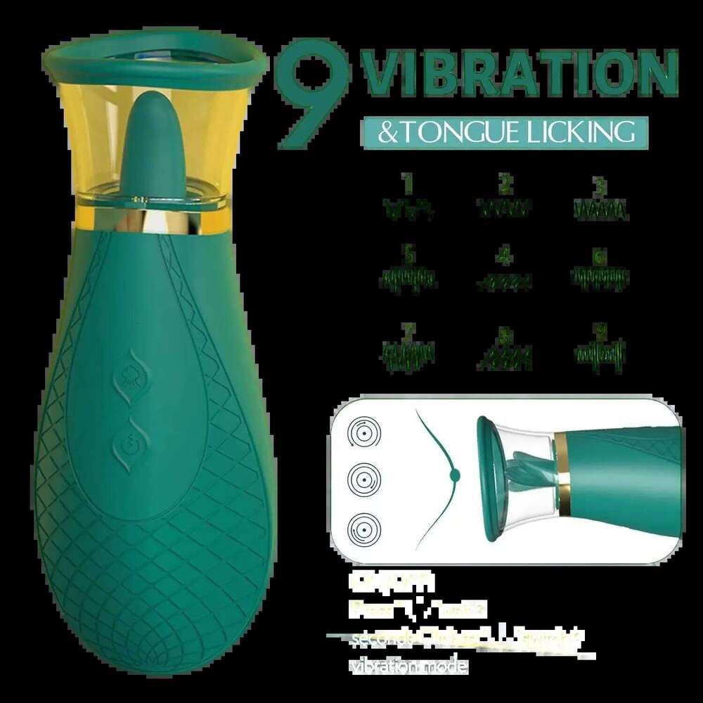Tongue Licking Clitoris Vibrator Female Nipple Massager Three-Level Suction Vaginal Orgasm Masturbator for Women Adult Sex Toys 26H0313