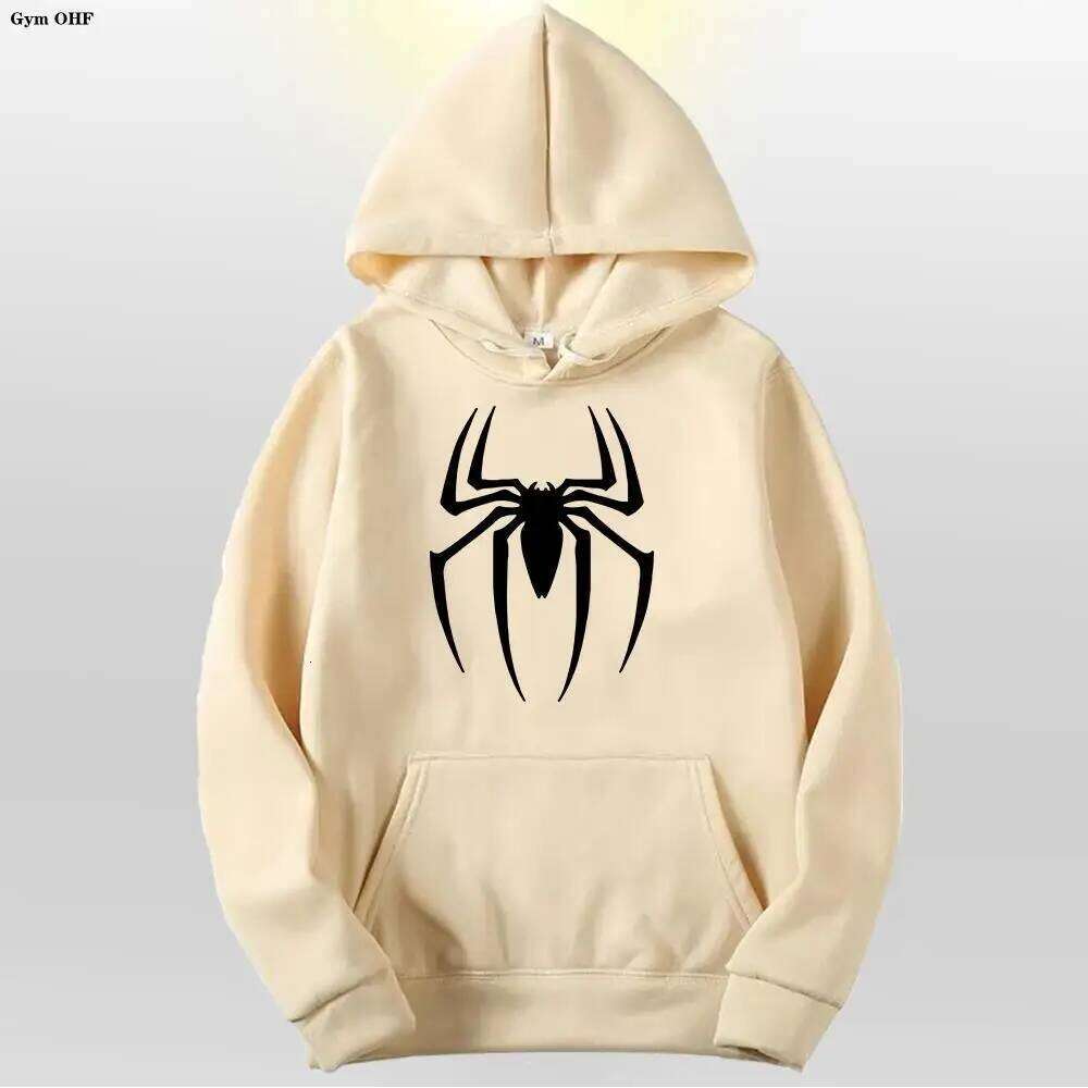 Spider Fashion Brand Women's Male Casual Sweatshirts Men's Hoodies High Quality Pullover Sweatshirt Tops Fleece Z260314