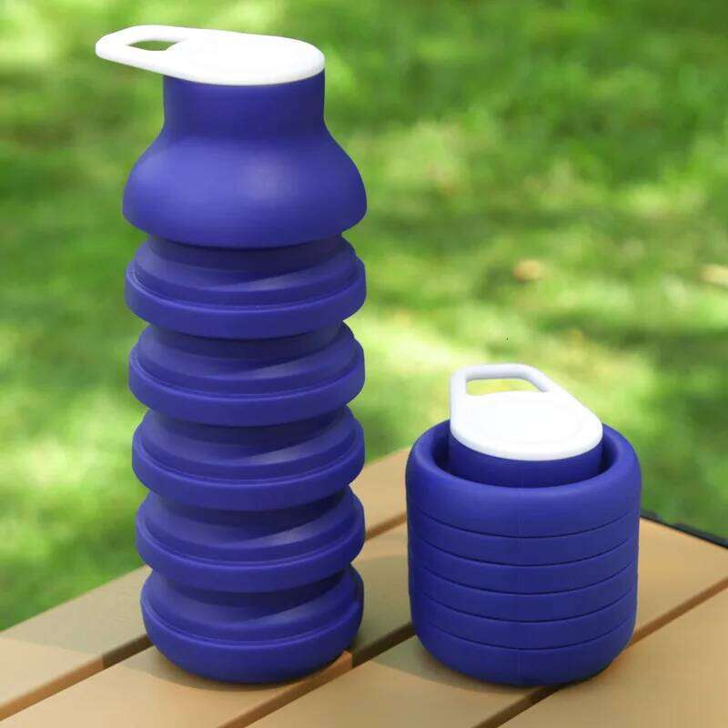 1PCS Innovative Silicone Collapsible Cup for Outdoor Travel Cycling -Lightweight Compact Foldable Water Bottle with Easy Storage Z260314