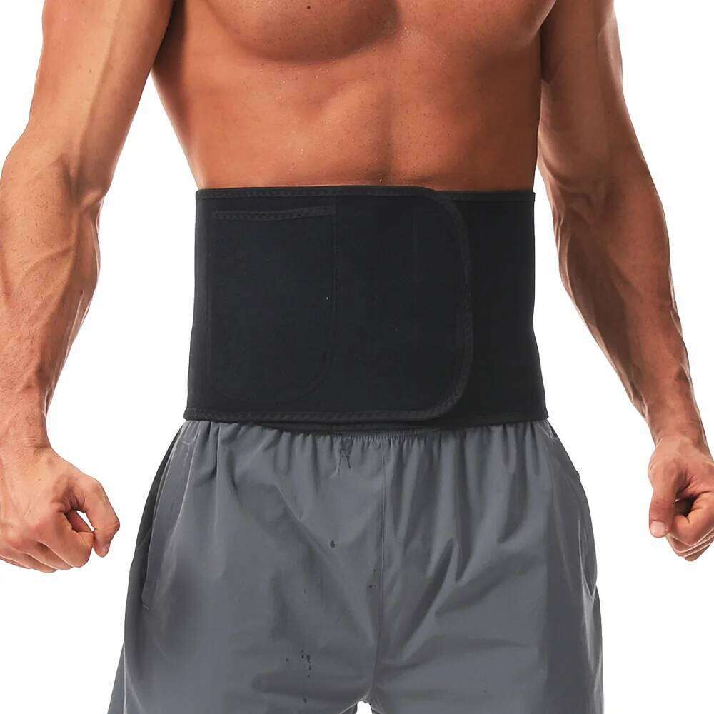 Men Hot Thermal Sauna Belt Body Shaper Fat Burning Bodybuilding Waist Workout Slimming Girdles Gym Weight Loss Shapewear 26Y0313