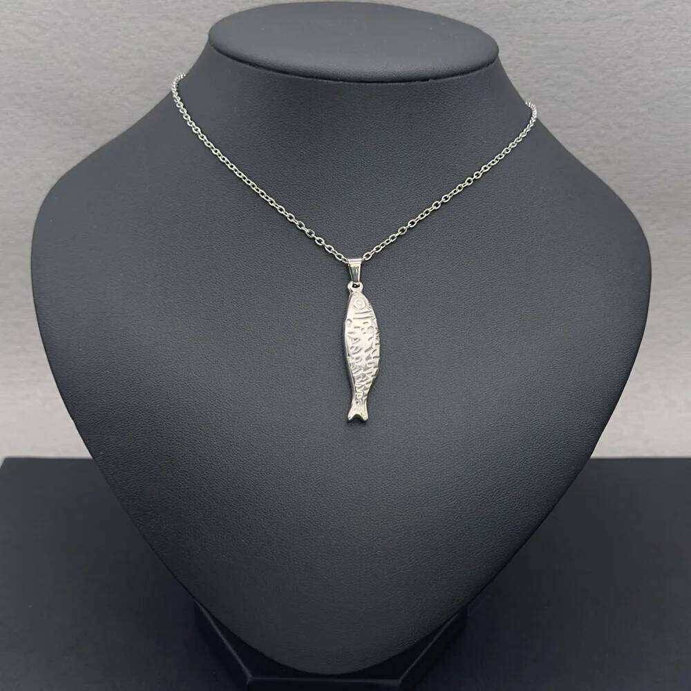 MInimalist Stainless Steel Fish Pendant for Women Waterproof Beach Cute Animal Charm Summer Necklace Jewelry H260312