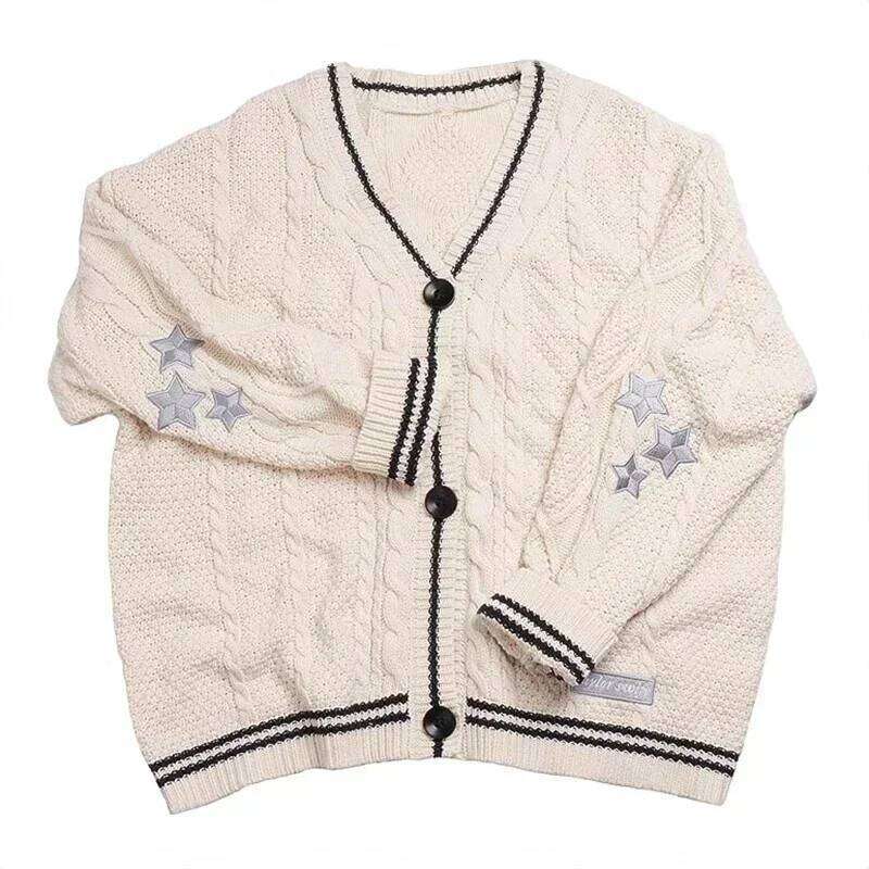 Speak Now TS Golden Star Embroidery Button Up Purple Sweater TV Album Cardigan Gift Fall Winter Vintage Outfit Z260313