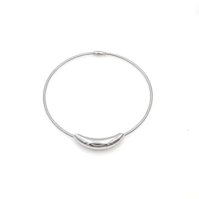 Mewanry 316L Stainless Steel Arc Geometric Necklace For Women Minimalist Trendy Classic Hip Hop Non-fading Birthday Jewelry Gift H260312