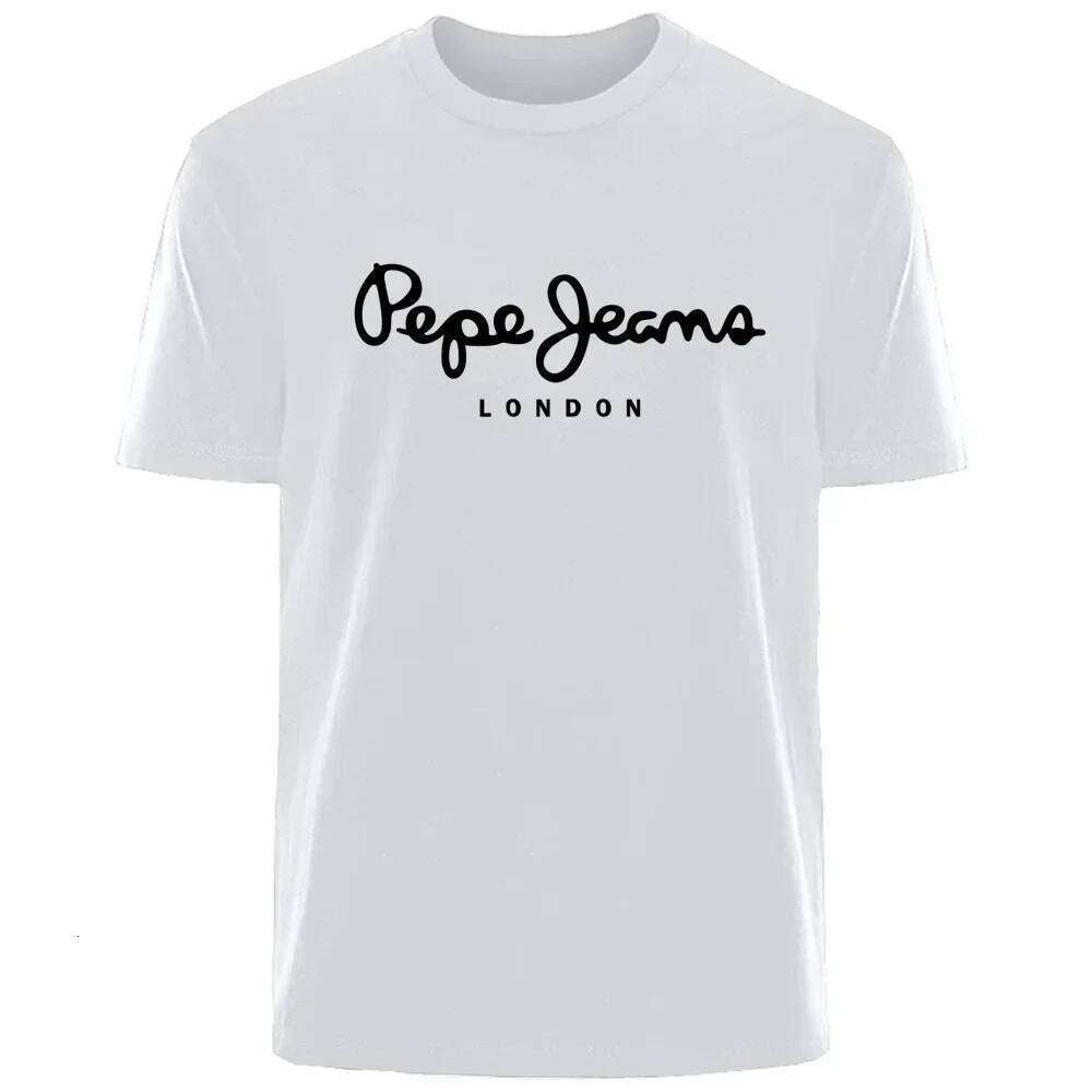 Pepe Jeans London logo short-sleeve T-shirt, luxury brand women's wear, Y2K top, gender-neutral street style Z260314