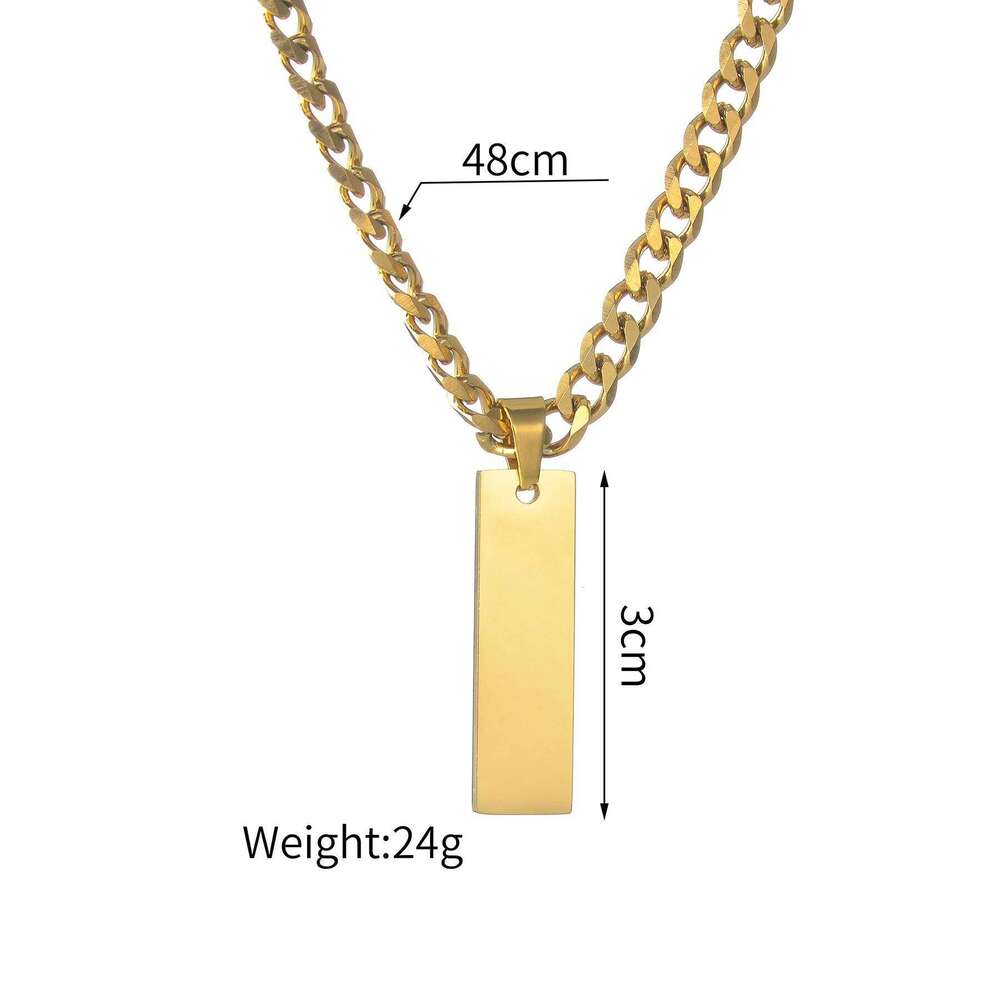 Bluelory Personalized Couple Name Necklace GoldColor Stainless Steel Engrave Date Names For rs Women Men Custom Jewelry Gift H260312