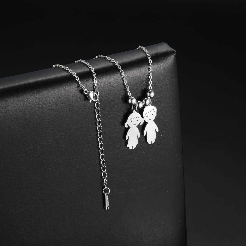 Personalized Necklace Custom Chain Name Family Gift For Women Men Couple Boy Girl Kid Dog Cat Pendant Stainless Steel Jewelry H260312