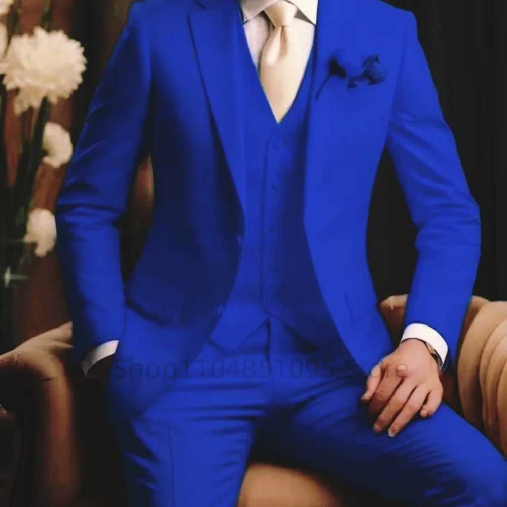 Light Pink Wedding Mens Suit 3-Piece Slim Fit Formal Business Notch Lapel Blazer Tuxedo Groomsmen Set with Jacket Vest Pant M260313