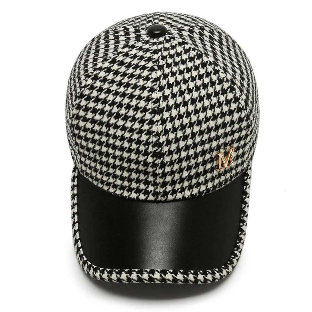 FS Brand Brown Plaid Winter Baseball Caps For Men British Houndstooth Trucker Cap Luxury Women Hat Casquette Femme 2026 Z260313