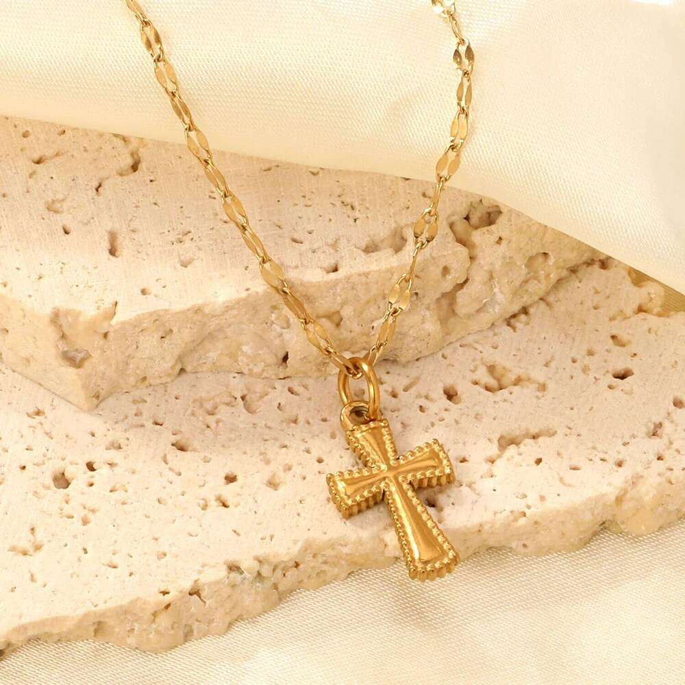 ASONSTEEL Stainless Steel Cross Pendant Necklace For Women Men Charm Minimalist Jewelry Male Necklaces Chokers Gifts Waterproof H260312