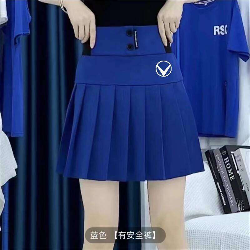 Women Anti-exposure Skirt Girl Fishtail Pencil Skirts Ladies High Waist Pleated Golf Elegant Slim Sports Skort Z260314
