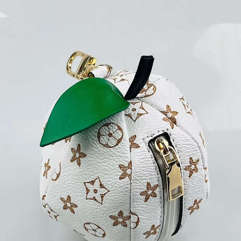 Creative Designer Orange Shell Keychain Mini Bag Coin Purse Earphone Case Portable Gift Accessory