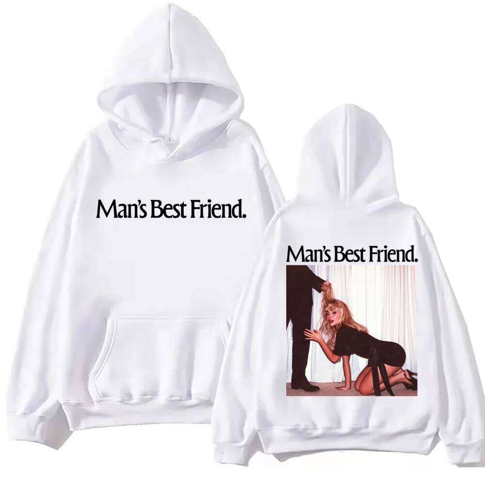 Sabrina-Carpenter New Album Mans Best Friend Hoodie Harajuku Hip Hop Pullover Tops Sweatshirt Gift Z260314