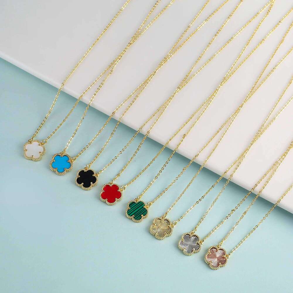 Temperament Hot Selling Plum Blossom Pendant Necklace 12MM Simple Daisy Collar Jewelry For Women High Quality Cr H260312