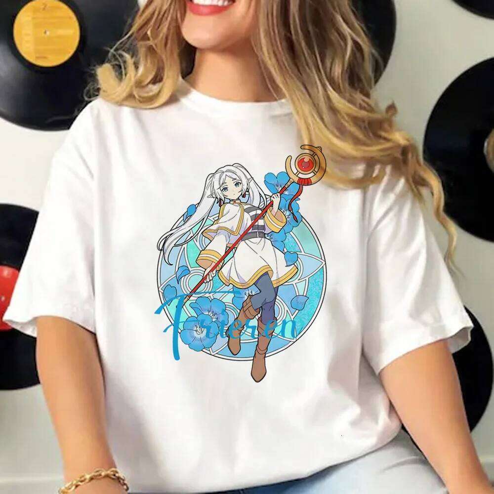 Frieren Tee women Y2K harajuku t-shirts female funny comic clothing Z260314