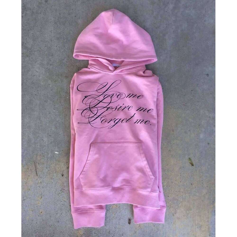 Y2K Winter American Retro Letter Print Hoodies Pullover High Street Fashion Casual Men And Women Commuting All-match Sweatshirts Z260314