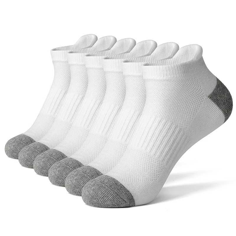 AOTOLK 6/12 Pairs Cotton Man and Women Socks Sports Solid Color Males Short Sock Cycling Breathable Ankle Summer Running Socks D260313