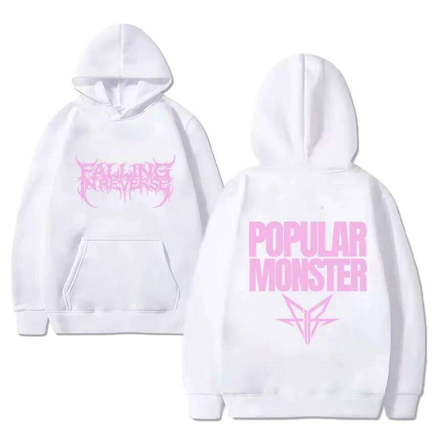 Banda De Rock Falling in Reverse Nuevo lbum Popular Monstour Impreso Sudadera Con Capucha Hombres Mujeres Moda Y2k Streetwear Z260314