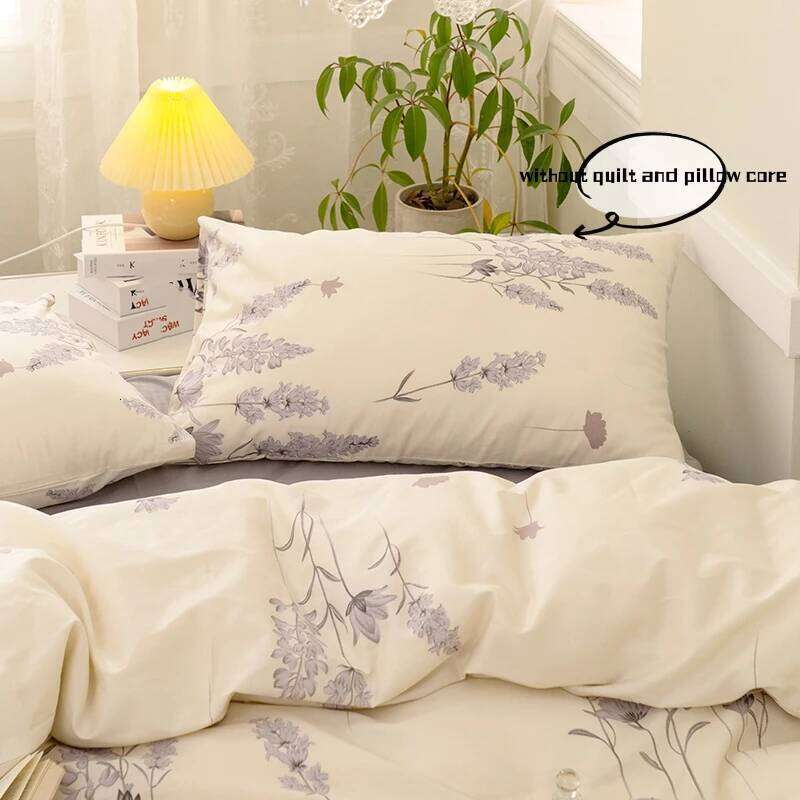 3pcs Floral Duvet Cover Set Pillowcases No Filling no flat sheet Twin Single Queen Size Girls Bedding Linen H260312 - view 6