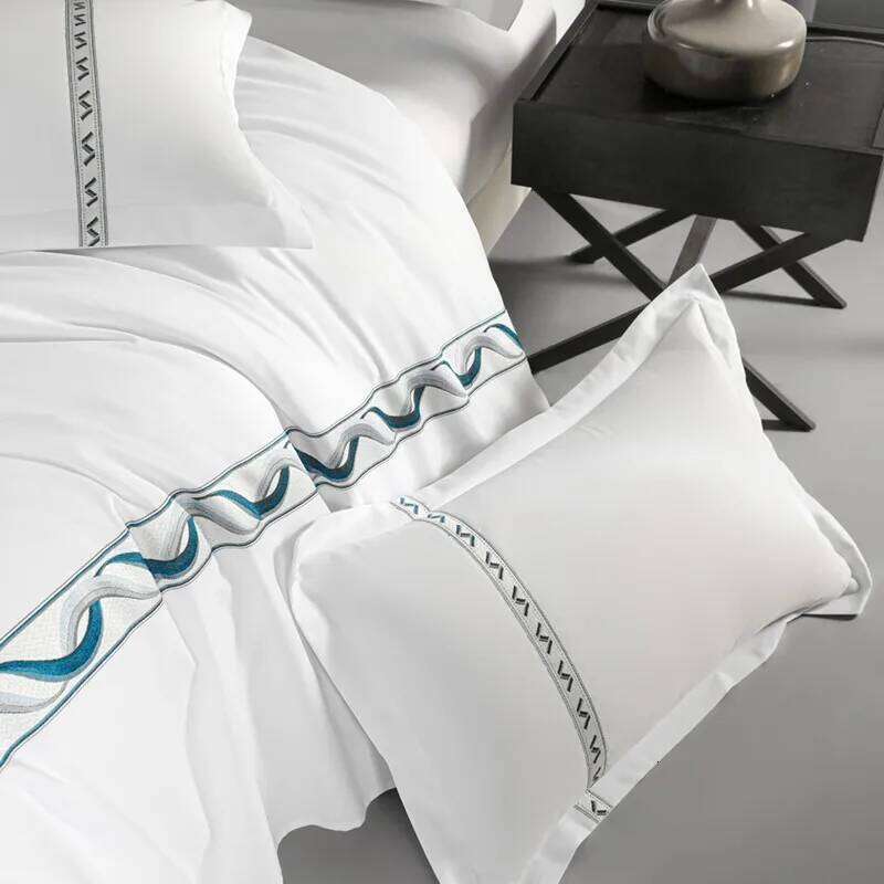 White Hotel Set Twin Double Queen King 3Pcs Microfiber Bedding Collection Soft Breathable Duvet Cover Pillowcases H260312 - view 6