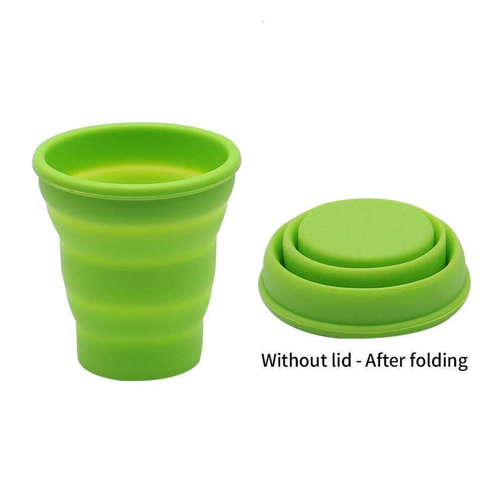 200ml Portable Silicone Folding Water Cup Outdoor Heat Resistant Telescopic Collapsible Foldable Mug For Travel Camping Z260313