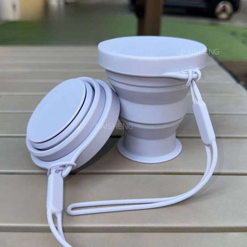 Folding Water Portable Silicone Outdoor High Temperature Travel Compression Mouthwash Cup Z260313